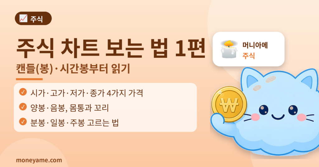 주식 차트 보는 법 1편 캔들 시간봉 썸네일